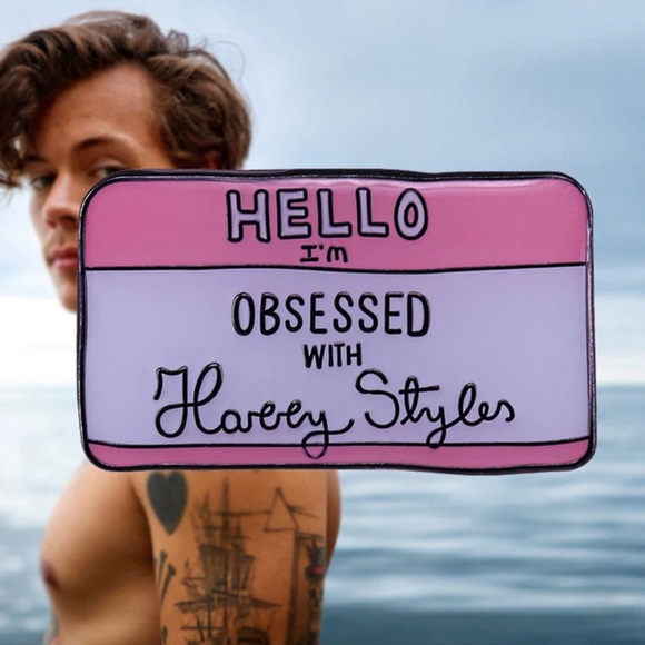 Harry Styles Obsessed Pin Brooch NEW - Picture 5 of 5